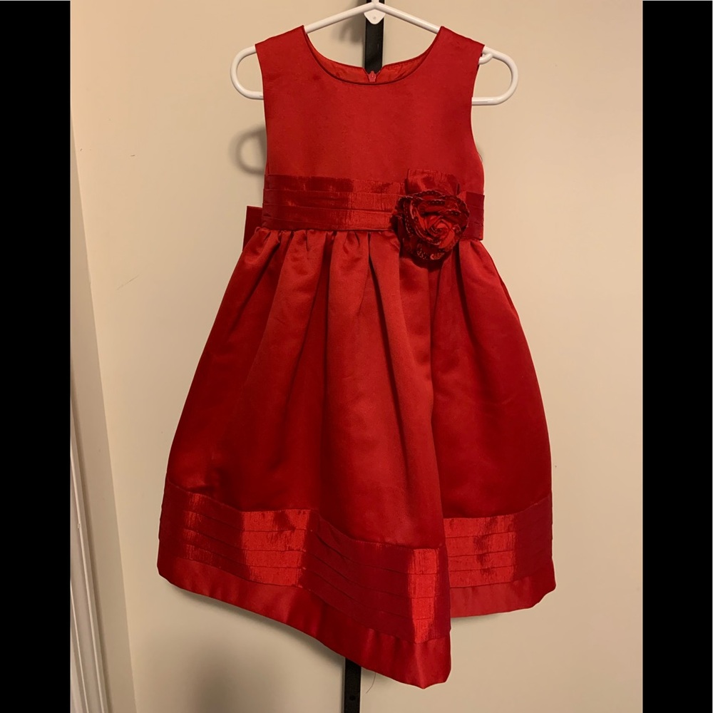 Girl’s Red Dorissa Formal Holiday Dress 4